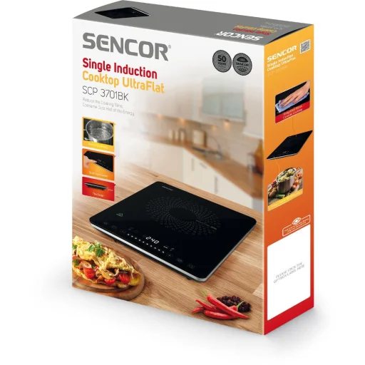SENCOR SCP 3701BK indukciós főzőlap 2000 W, fekete - 12