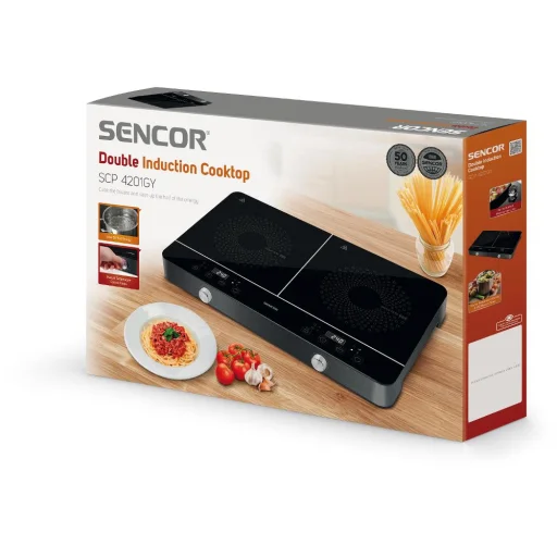 SENCOR SCP 4201GY kétzónás indukciós főzőlap 3500 W, szürke - 12