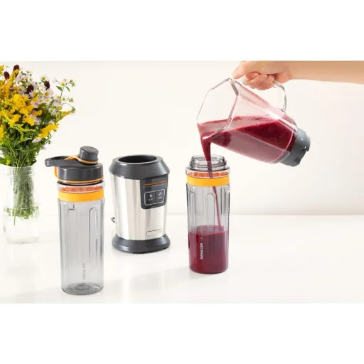 Sencor SBL 7550SS smoothie maker 800 W 2 db 0,6 l sportpohárral és 0,9 l üvegedénnyel - 18