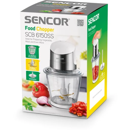 SENCOR SCB 6150SS-EUE3 aprító 1,5 l üvegedénnyel, 800 W, ezüst - 10