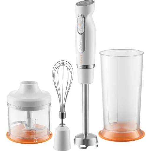 SENCOR SHB 4378WH botmixer szett 800 W, fehér, 700 ml mixelőedénnyel és 500 ml aprítóval - 2