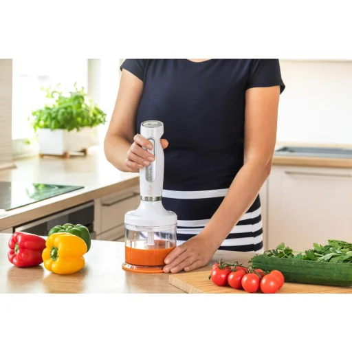 SENCOR SHB 4378WH botmixer szett 800 W, fehér, 700 ml mixelőedénnyel és 500 ml aprítóval - 11