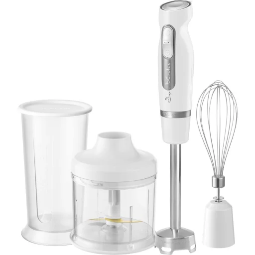 SENCOR SHB 4460WH-EUE3 1000 W-os botmixer szett fehér, aprítóval és habverővel - 2