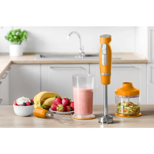 SENCOR SHB 4463OR-EUE3 botmixer szett 1000 W, 700 ml mixelő- és 500 ml aprítóedénnyel, rozsdamentes tartozékokkal - 21