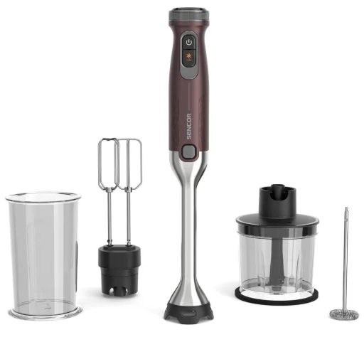 SENCOR SHB 5612WP SOPHIA 4 az 1-ben botmixer 1500 W, fehér, 500 ml aprítóval és 700 ml mérőedénnyel - 1