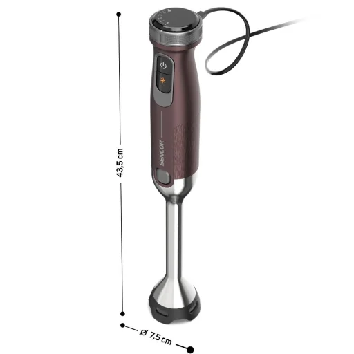 SENCOR SHB 5612WP SOPHIA 4 az 1-ben botmixer 1500 W, fehér, 500 ml aprítóval és 700 ml mérőedénnyel - 3