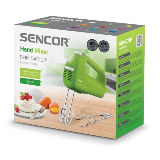 SENCOR SHM 5401GR kézi mixer 200 W, zöld - 9