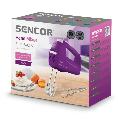SENCOR SHM 5405VT kézi mixer 200 W, turbó funkcióval - 9