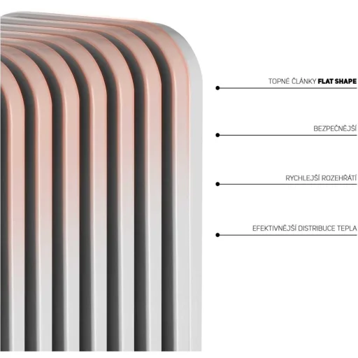 SENCOR SOH 3413WH elektromos olajradiátor 2500 W, 13 tagos, fehér - 7