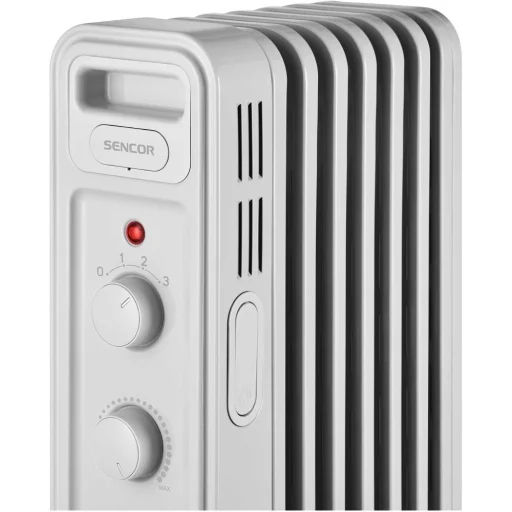 SENCOR SOH 3407WH elektromos olajradiátor, 1500 W, 7 tagos, fehér - 4