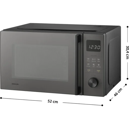 SENCOR SMW 6025BK mikrohullámú sütő grill és forrólevegős funkcióval, 25 l - 3