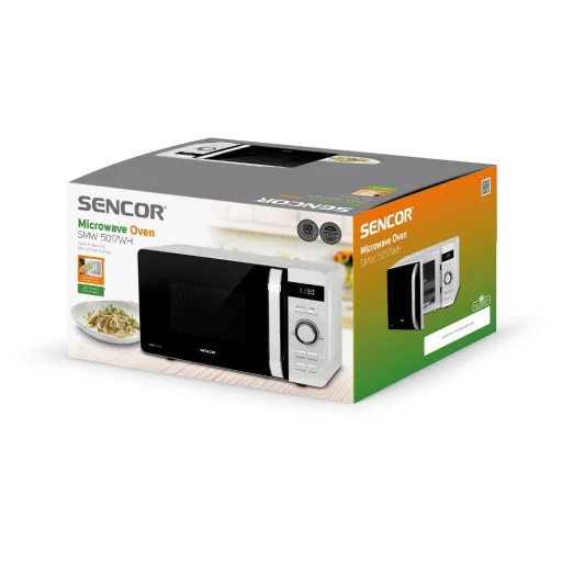 SENCOR SMW 5017WH szabadonálló mikrohullámú sütő, 17 l, 800 W, fehér - 13