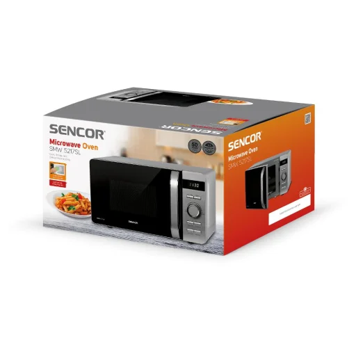 SENCOR SMW 5217SL szabadonálló mikrohullámú sütő, 17 l, 800 W, ezüst - 13