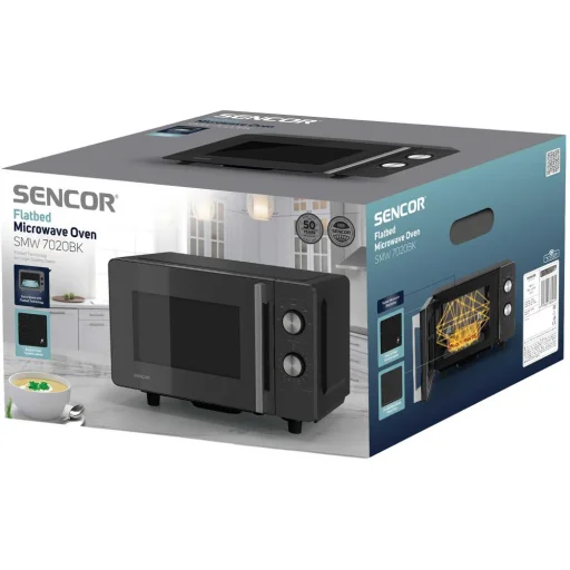SENCOR SMW 7020BK flatbed mikrohullámú sütő, 20 l, 700 W, fekete - 14