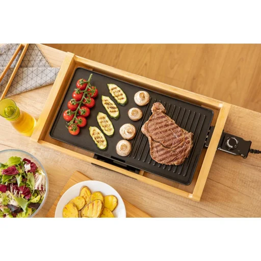 SENCOR SBG 206BK asztali elektromos grillsütő, 1800 W, 43×23 cm, fekete - 8
