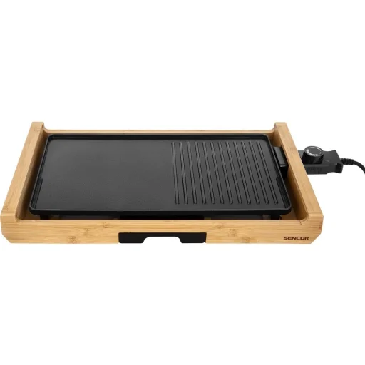 SENCOR SBG 206BK asztali elektromos grillsütő, 1800 W, 43×23 cm, fekete - 2