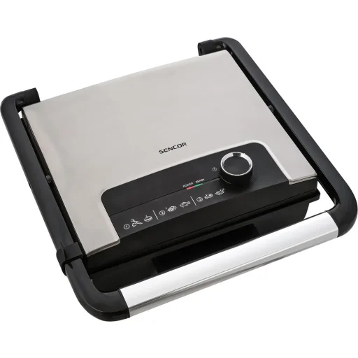 SENCOR SBG 3710SS kontakt grillsütő, 2000 W, ezüst-fekete - 6