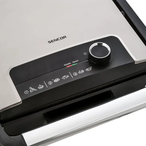SENCOR SBG 3710SS kontakt grillsütő, 2000 W, ezüst-fekete - 7