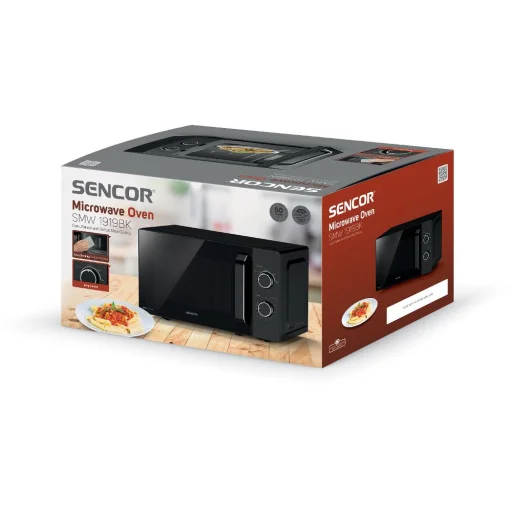 SENCOR SMW 1919BK voľne stojaca mikrovlnná rúra 20 l 700 W biela - 11