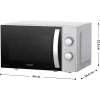 SENCOR SMW 2120SS mikrohullámú sütő, 20 l, 700 W, rozsdamentes acél thumbnail
