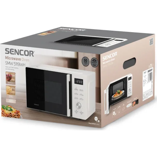 SENCOR SMW 5119WH mikrohullámú sütő, 20 l, 700 W, fehér - 19