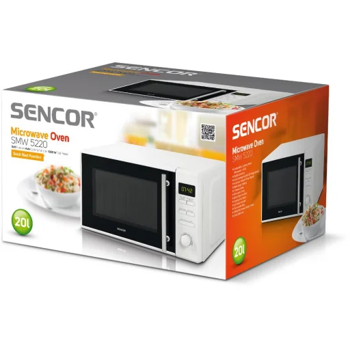 Sencor SMW 5220 voľne stojaca mikrovlnná rúra s grilom, 20 l, 700 W, 1000 W gril - 2