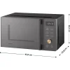 SENCOR SMW 5520BK grillfunkciós mikrohullámú sütő, 20 l, 700 W, fekete thumbnail