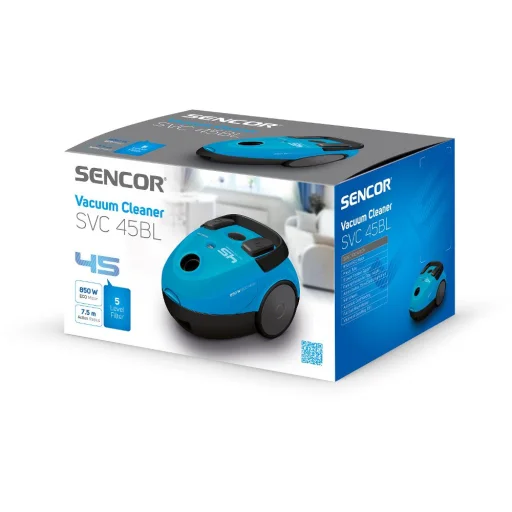 SENCOR SVC 45BL-EUE3 porzsákos porszívó 850 W, 1,5 l - 19