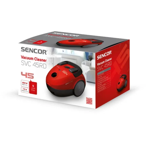 SENCOR SVC 45RD-EUE3 porzsákos porszívó 850 W 1,5 l - 19