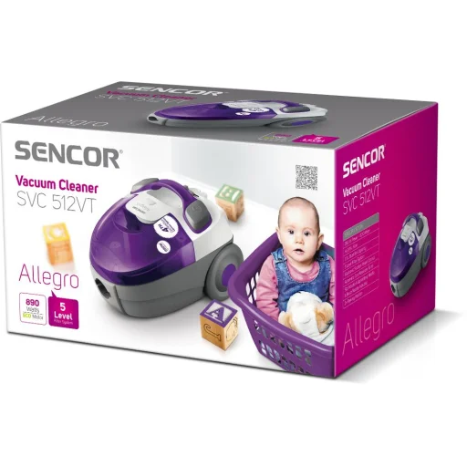 Sencor SVC 512VT-EUE2 bezvreckový vysávač 890 W, 1,5 l - 20