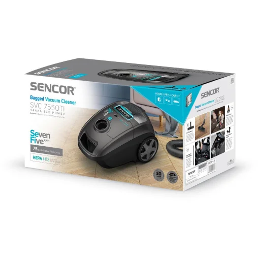 SENCOR SVC 7550TI 4AAAA vreckový vysávač 750 W, 3,5 l, s filtrom HEPA H13 - 32