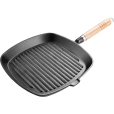 LAMART LT1063 IRON öntöttvas grillserpenyő 24 cm fekete