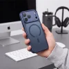 Apple iPhone 17 Pro / 18 Pro matné tmavomodré puzdro Tech-Protect MagPrime MagSafe CC thumbnail