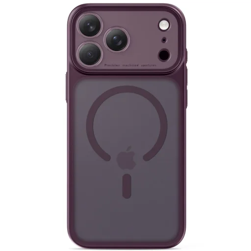 iPhone 17 Pro Max / 18 Pro Max matné tmavočerešňové puzdro Tech-Protect MagPrime MagSafe CC - 3