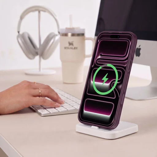 iPhone 17 Pro Max / 18 Pro Max matné tmavočerešňové puzdro Tech-Protect MagPrime MagSafe CC - 5