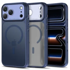  iPhone 17 Pro Max / 18 Pro Max matt sötétkék Tech-Protect MagPrime MagSafe CC tok