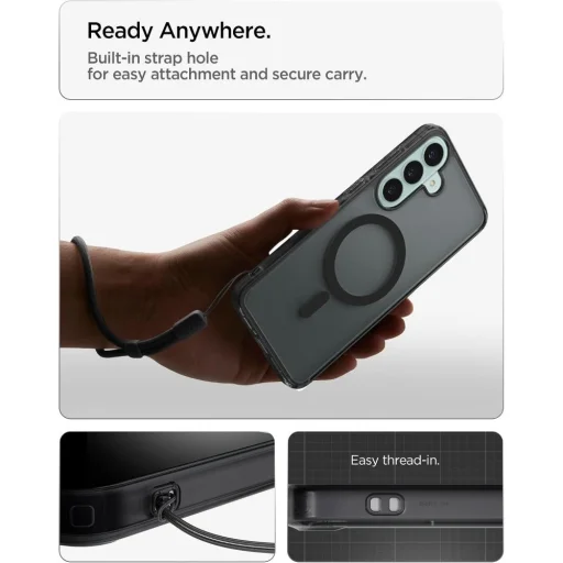 Samsung Galaxy S26 FE Mrazivá čierna Spigen Ultra Hybrid Mag MagSafe puzdro - 8