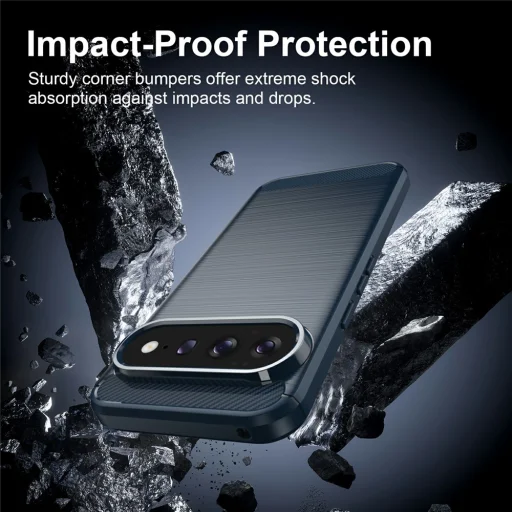 Google Pixel 11 / Pixel 11 Pro modrý Techsuit Carbon Silicone nárazuvzdorný obal - 6