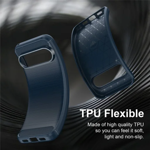 Google Pixel 11 / Pixel 11 Pro modrý Techsuit Carbon Silicone nárazuvzdorný obal - 5
