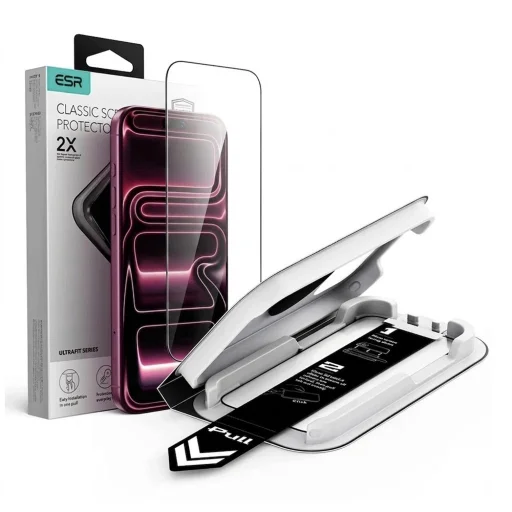 iPhone 18 Pro Max / iPhone 17 Pro Max priehľadné ESR UltraFit Classic ochranné tvrdené sklo na displej - 1