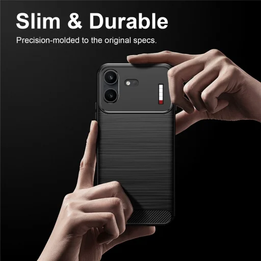Nothing Phone (4b) čierne Techsuit Carbon silikónové puzdro - 3