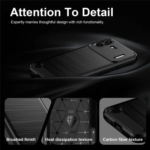 Nothing Phone (4b) čierne Techsuit Carbon silikónové puzdro - 5