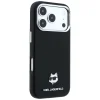 iPhone 18 Pro Max / 17 Pro Max čierny kryt Karl Lagerfeld Grained Choupette Head Metal MagSafe thumbnail