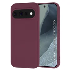 Silikónové puzdro Techsuit SoftFlex pre Google Pixel 11 Pro, slivkovo červené