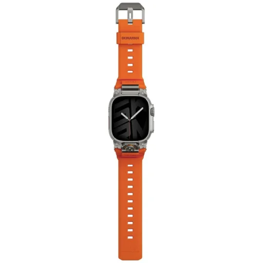 Apple Watch Ultra 49mm oranžový silikónový remienok Skinarma Talon - 2