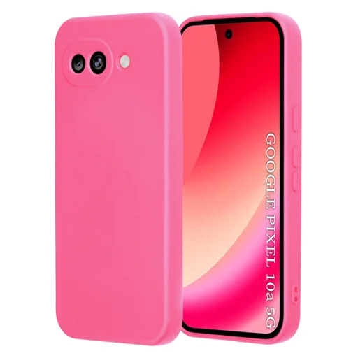  Google Pixel 10a élénk rózsaszín Techsuit SoftFlex szilikontok - 1