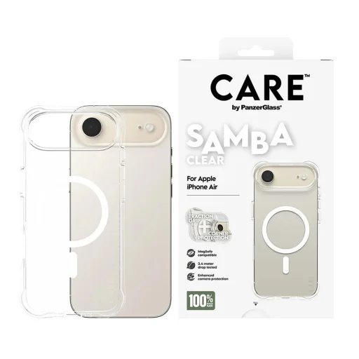  Apple iPhone 17 Air PanzerGlass® CARE Fashionable átlátszó tok, fehér MagSafe kivitelben - 2