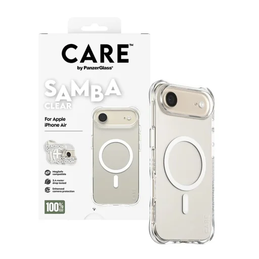  Apple iPhone 17 Air PanzerGlass® CARE Fashionable átlátszó tok, fehér MagSafe kivitelben - 3