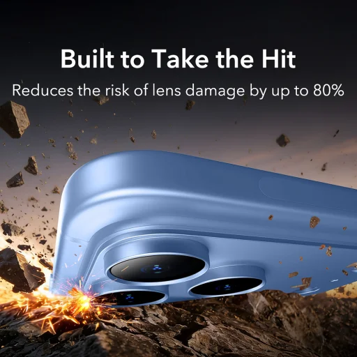 iPhone 18 Pro Max hnedé ESR Armorite Pro ochranné sklo na kameru - 6