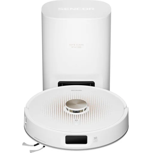 Robotický vysávač Sencor SRV 9485WH s automatickou stanicou na vyprázdňovanie prachu a funkciou mopovania - 7